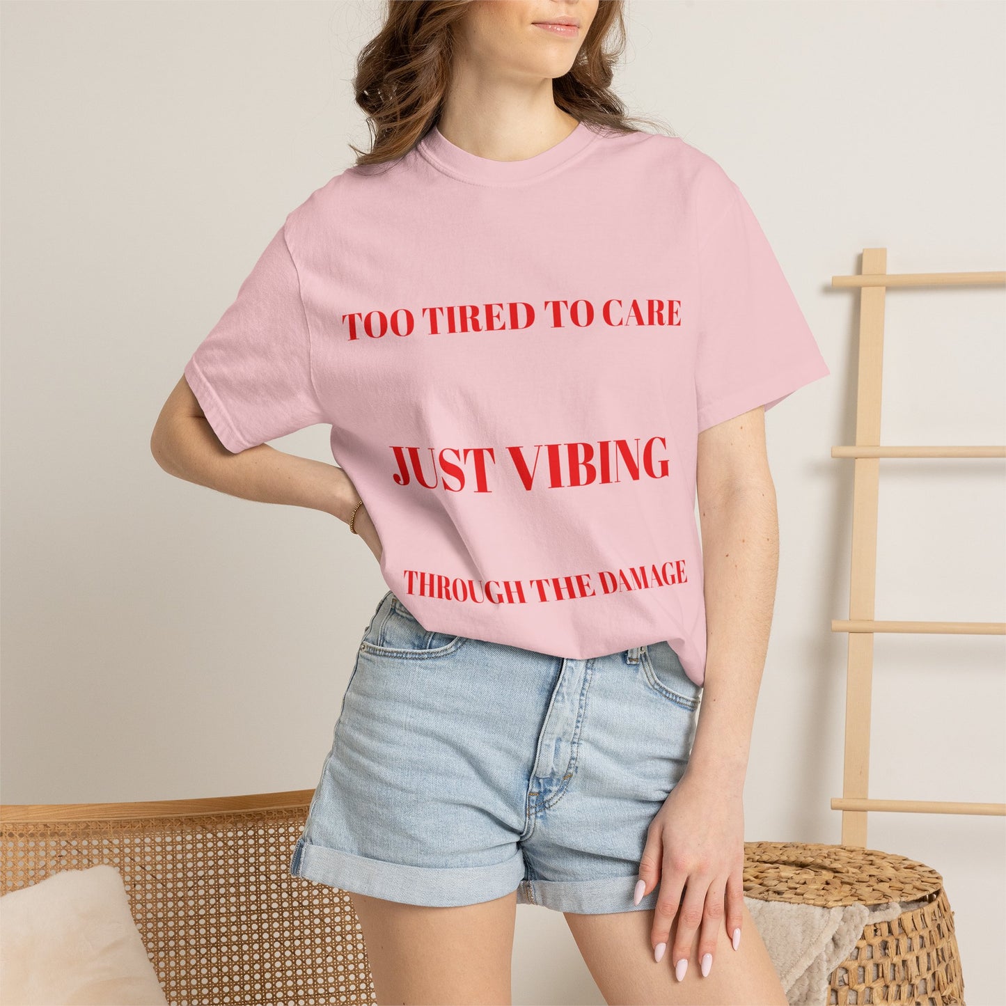 T‑Shirt — (Too Tired to Care)