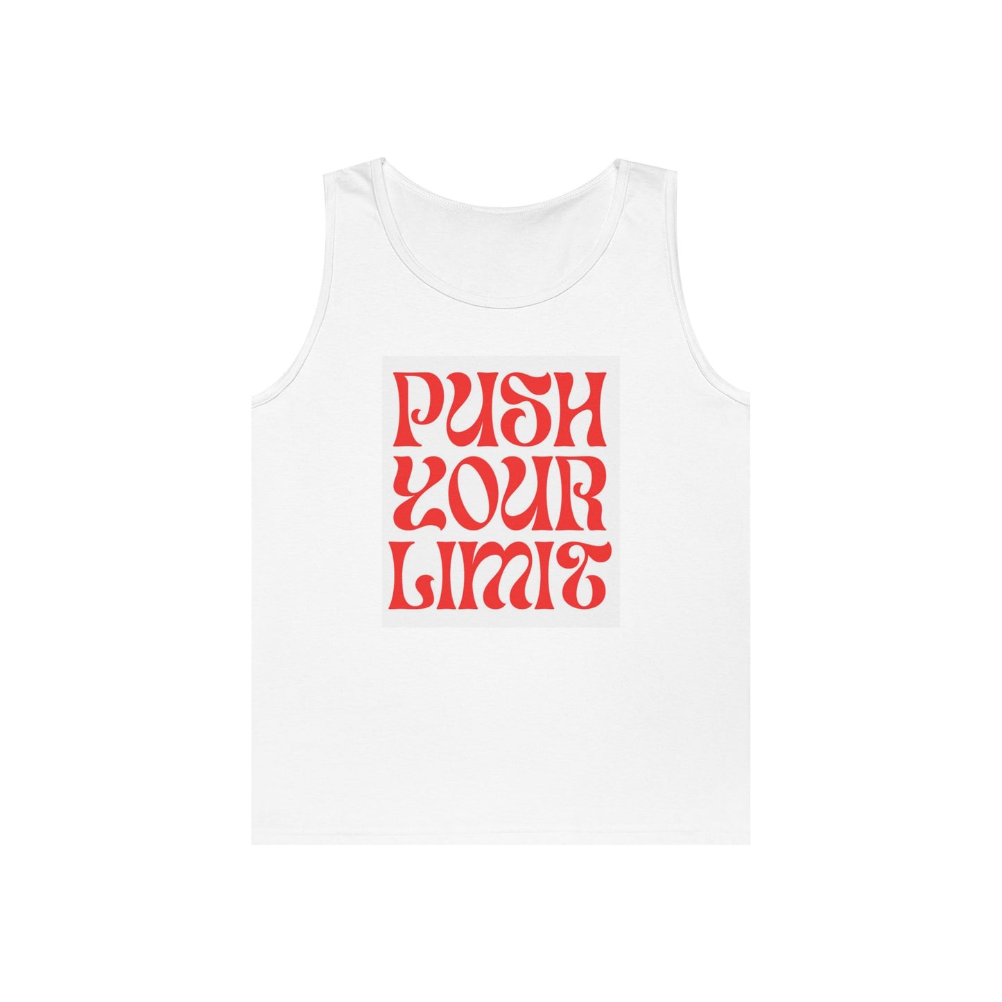 Push Your Limits Tank Top — Retro Motivational Fitness Shirt