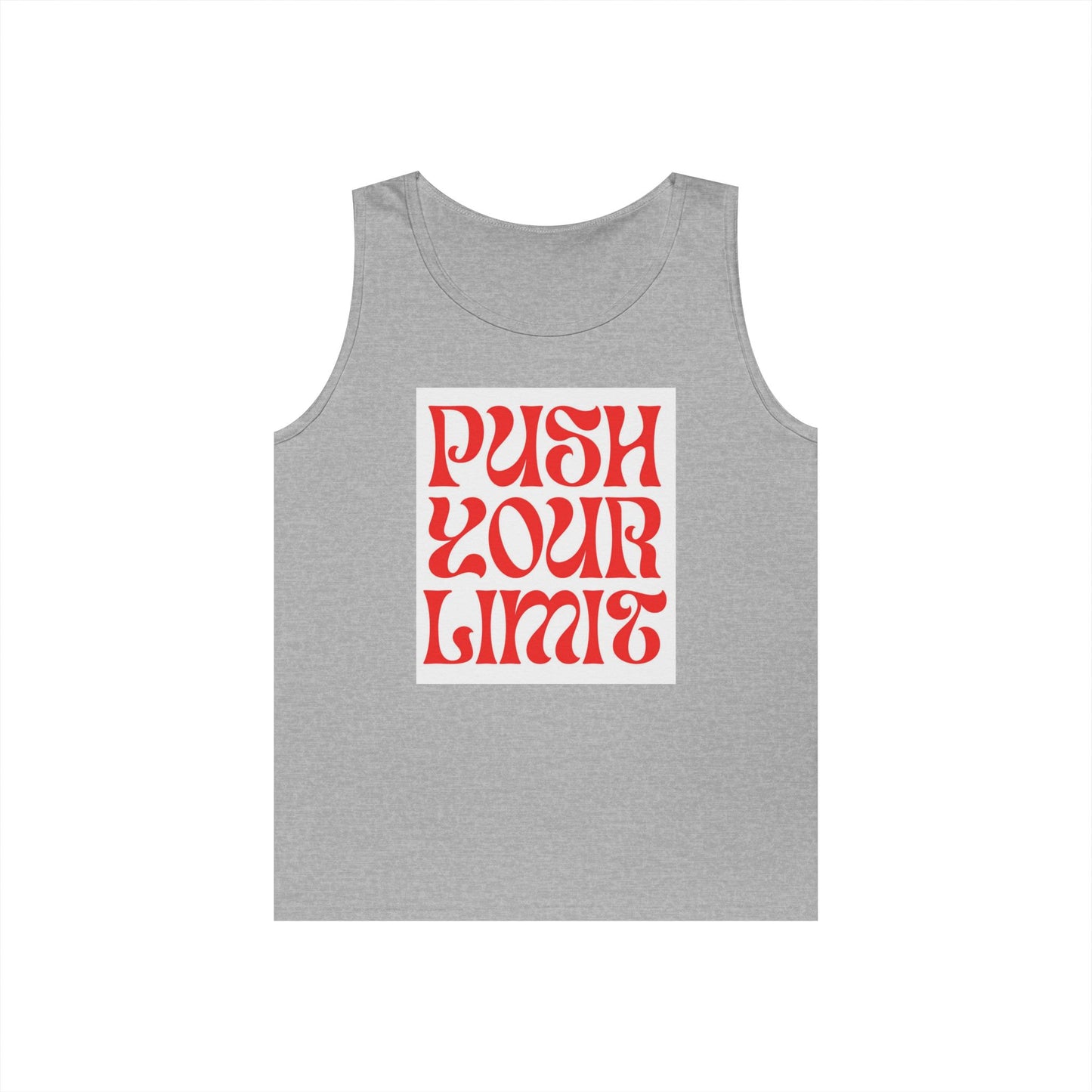 Push Your Limits Tank Top — Retro Motivational Fitness Shirt