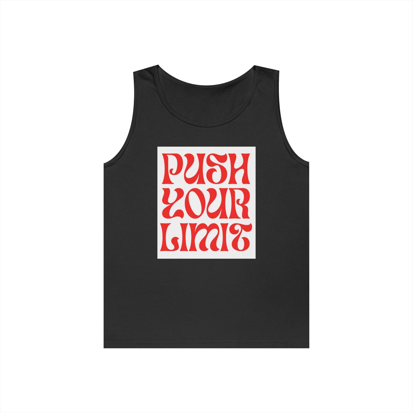 Push Your Limits Tank Top — Retro Motivational Fitness Shirt