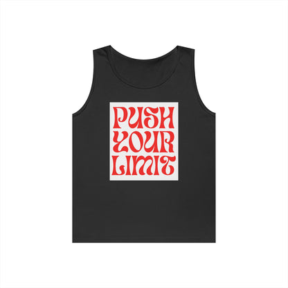 Push Your Limits Tank Top — Retro Motivational Fitness Shirt