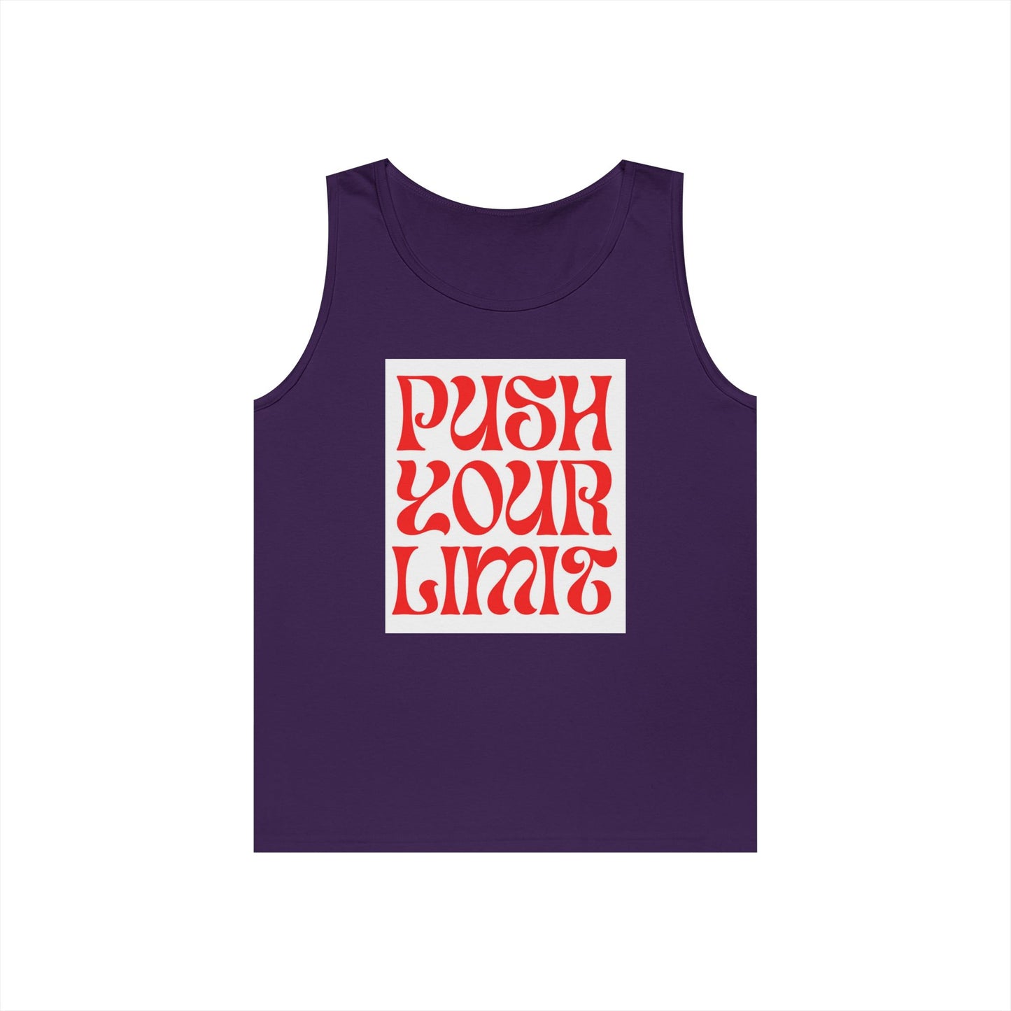 Push Your Limits Tank Top — Retro Motivational Fitness Shirt