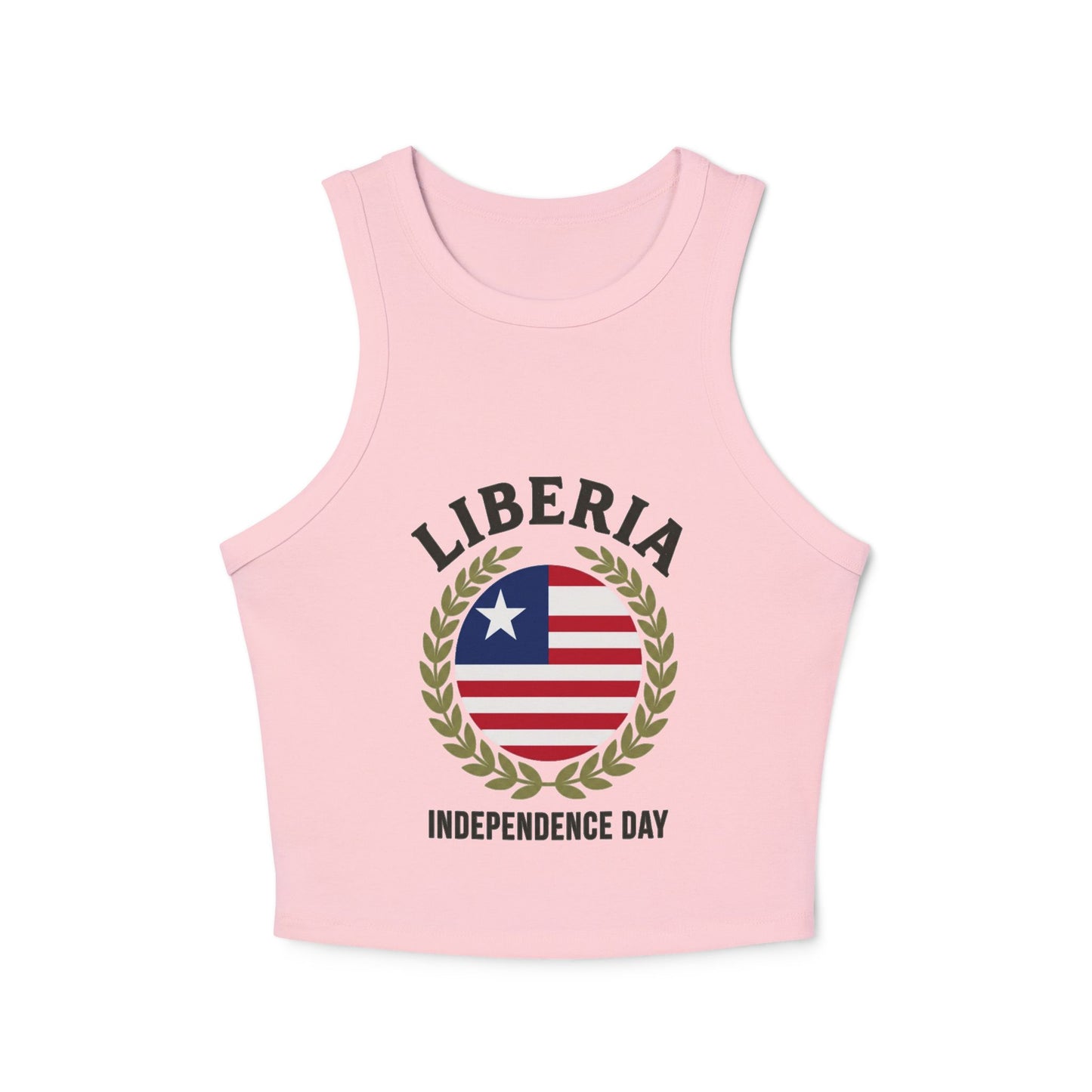 Liberia Independence Day Women Racer Tank Top