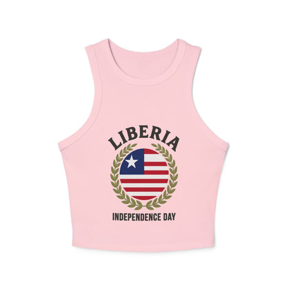 Liberia Independence Day Women Racer Tank Top