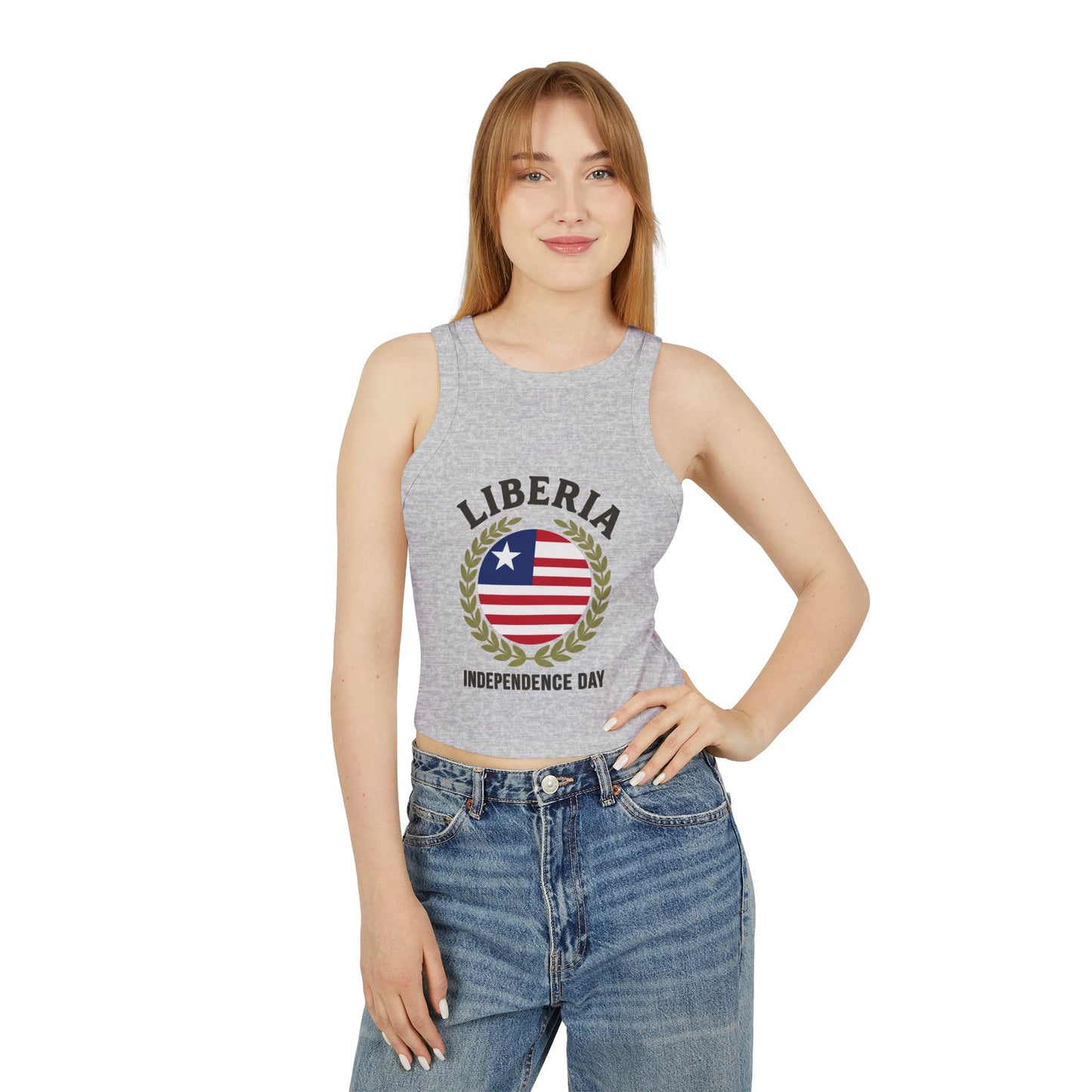 Liberia Independence Day Women Racer Tank Top