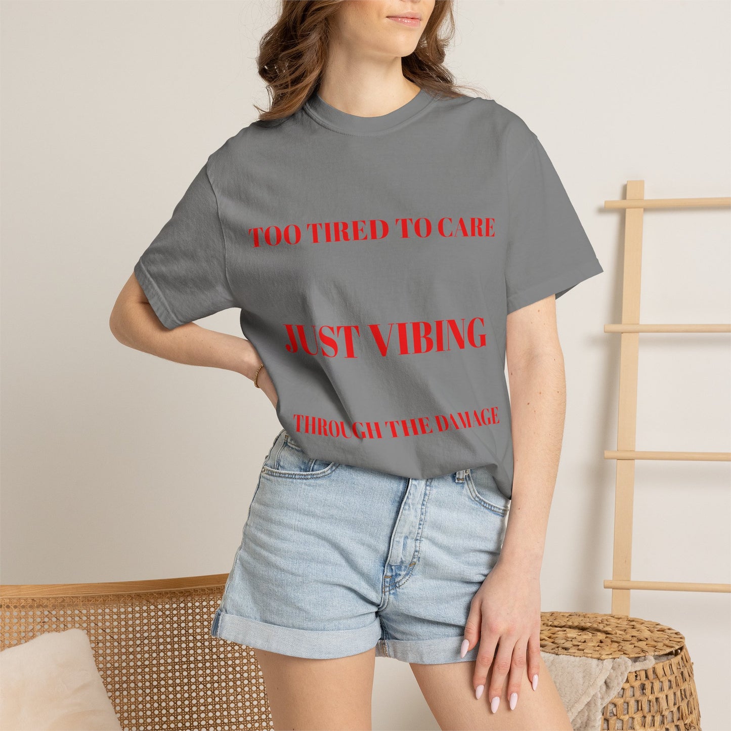 T‑Shirt — (Too Tired to Care)