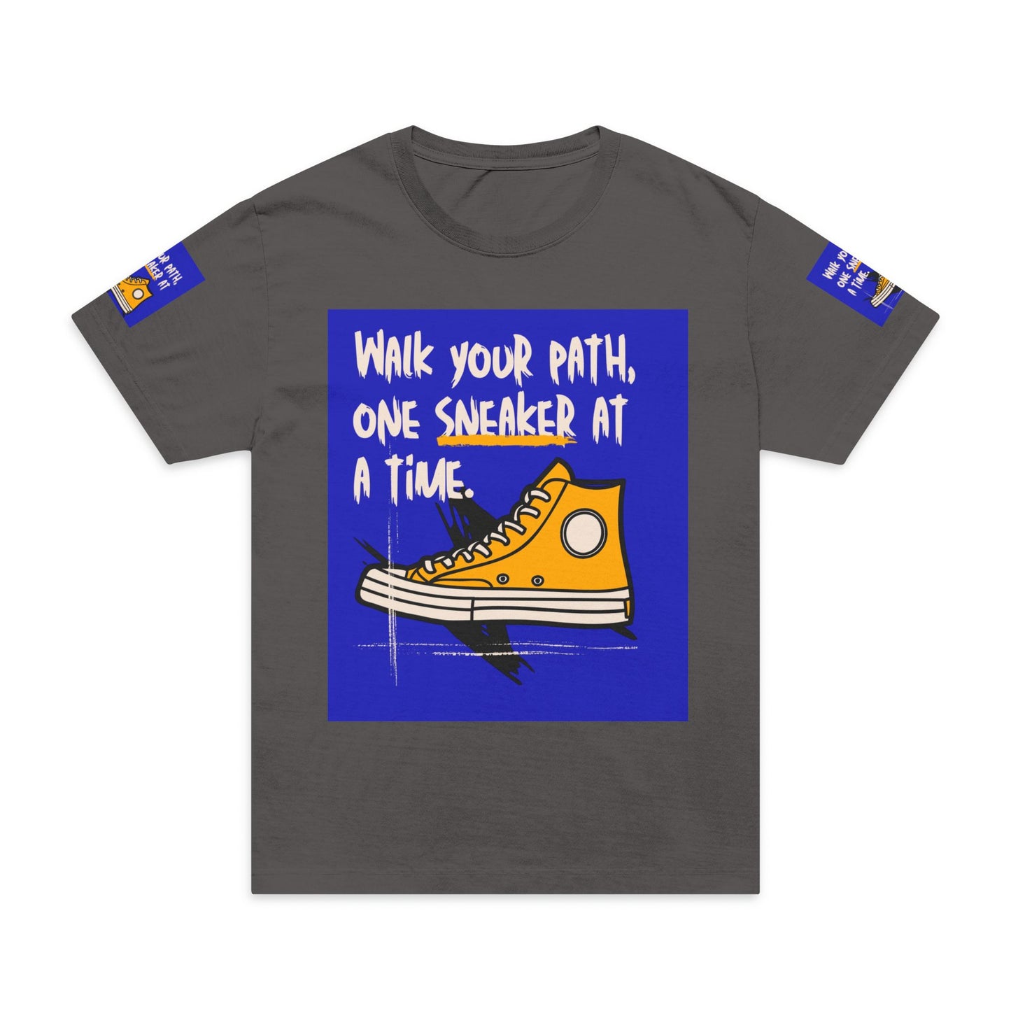 Men T-Shirt — "Walk Your Path, One Sneaker at a Time"