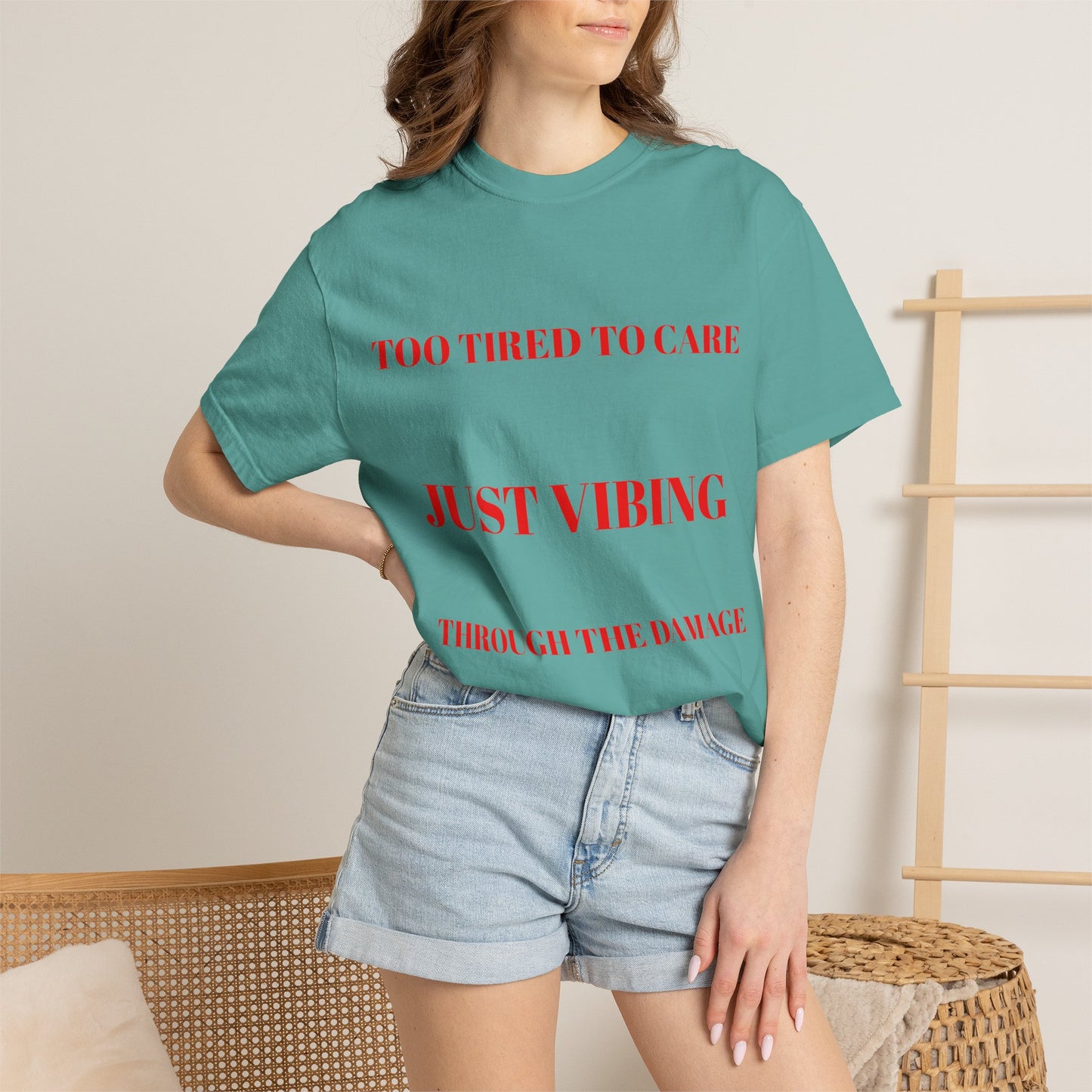 T‑Shirt — (Too Tired to Care)