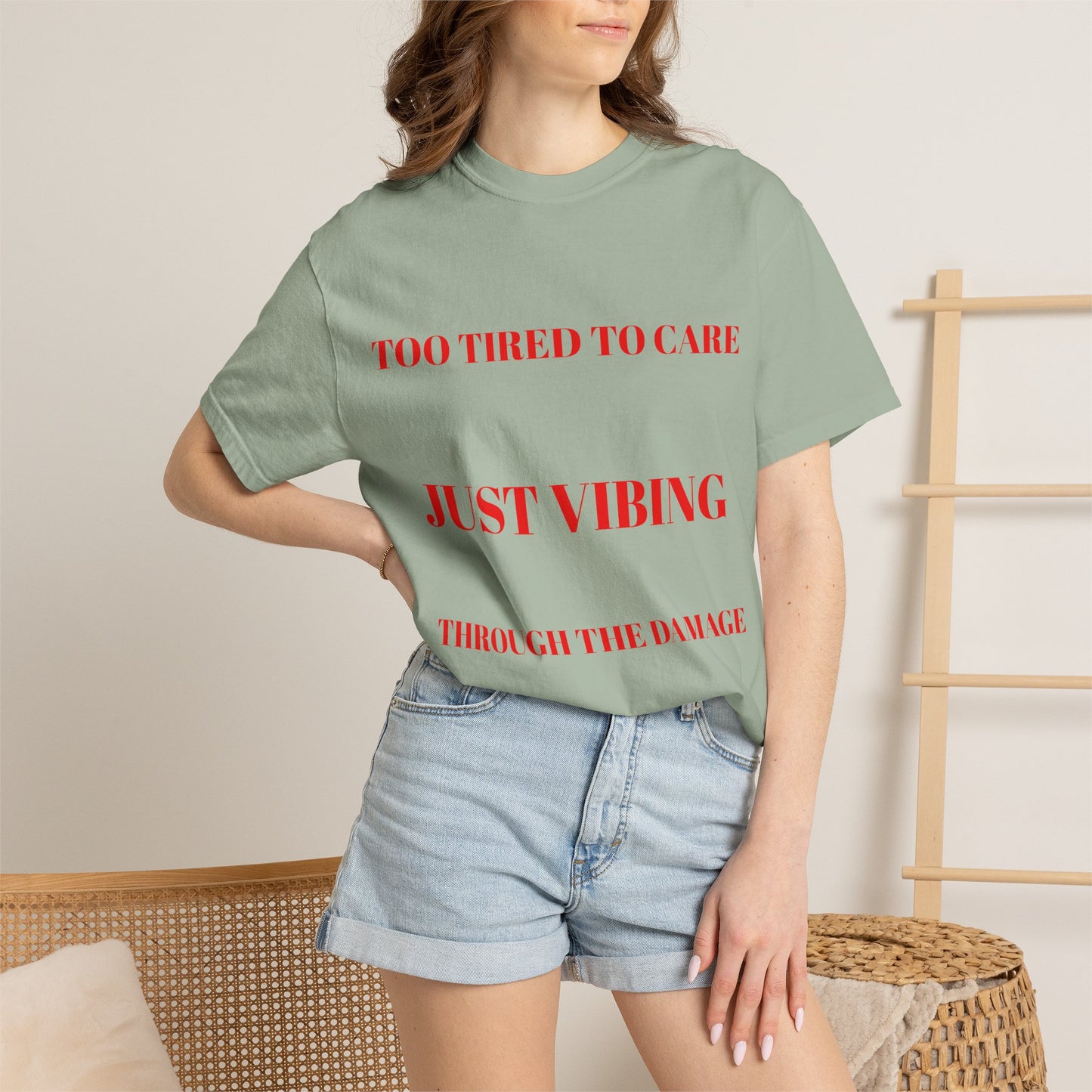 T‑Shirt — (Too Tired to Care)