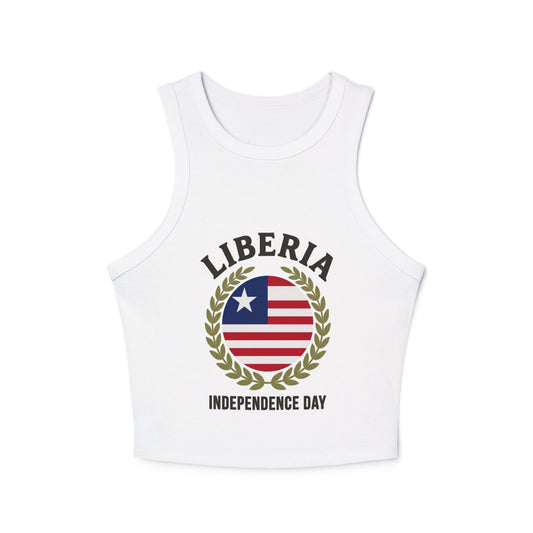 Liberia Independence Day Women Racer Tank Top