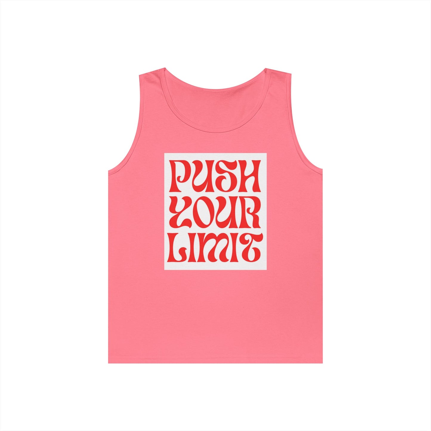 Push Your Limits Tank Top — Retro Motivational Fitness Shirt