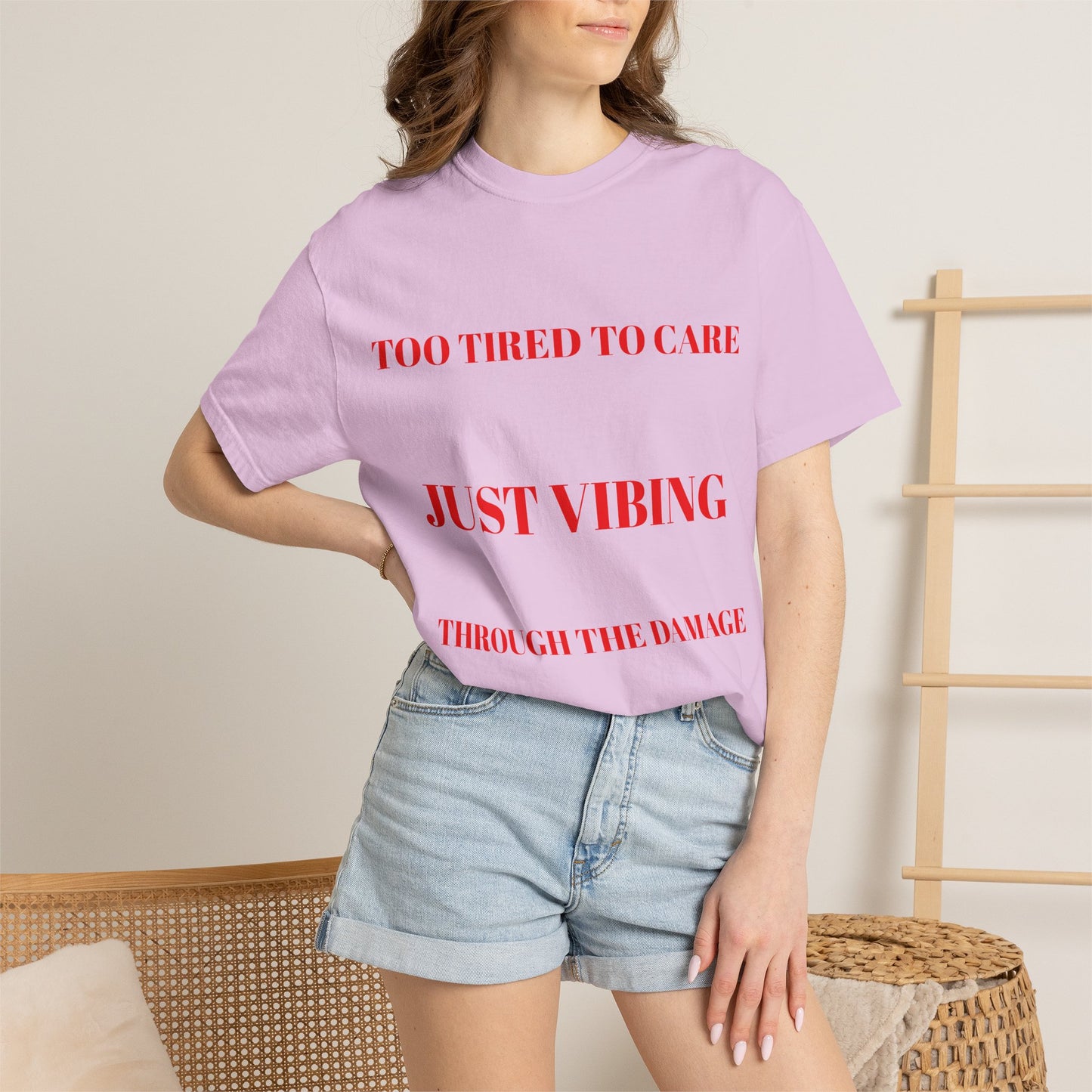 T‑Shirt — (Too Tired to Care)