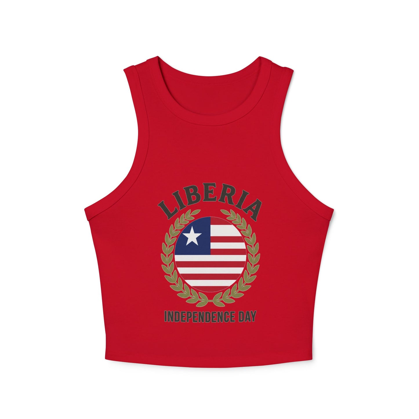 Liberia Independence Day Women Racer Tank Top