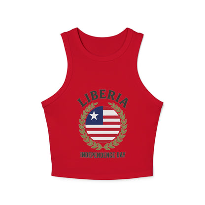 Liberia Independence Day Women Racer Tank Top