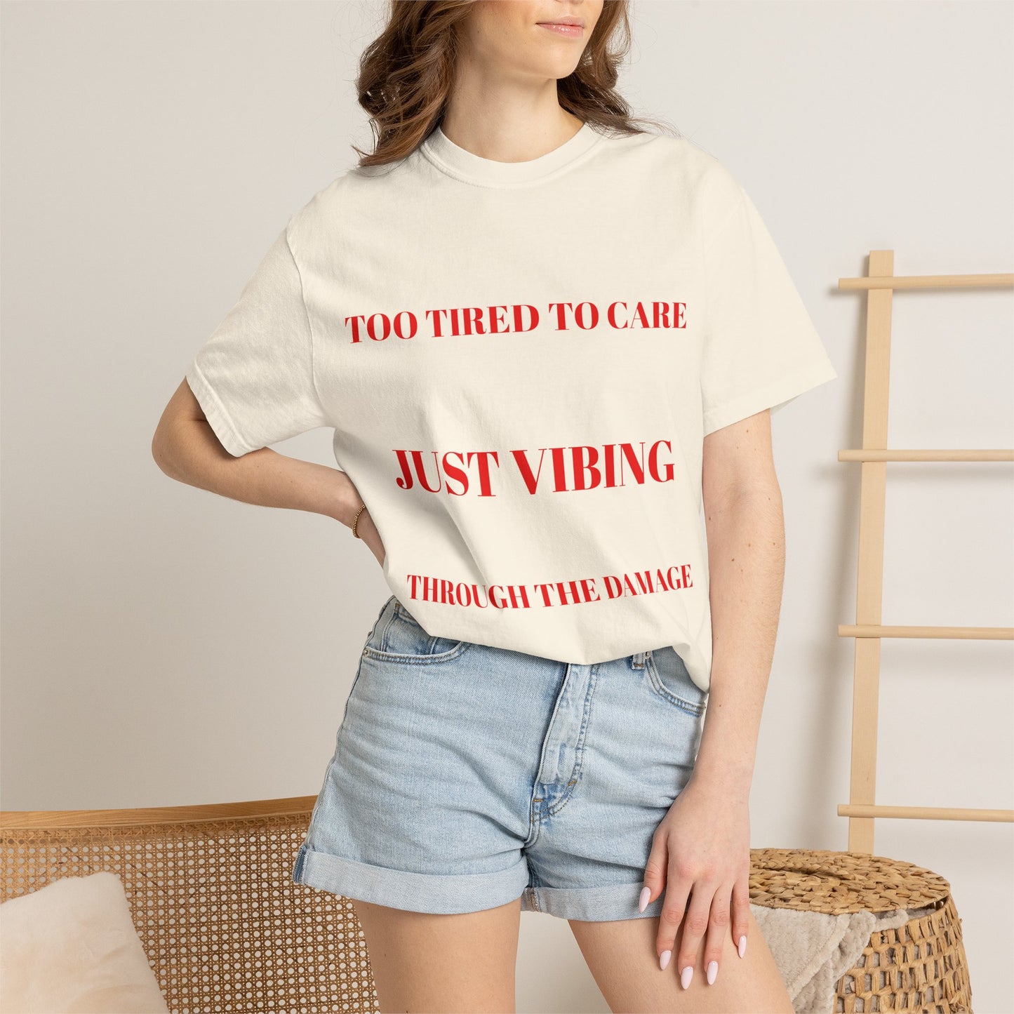 T‑Shirt — (Too Tired to Care)