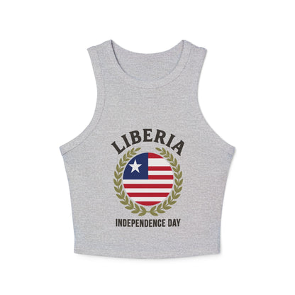 Liberia Independence Day Women Racer Tank Top