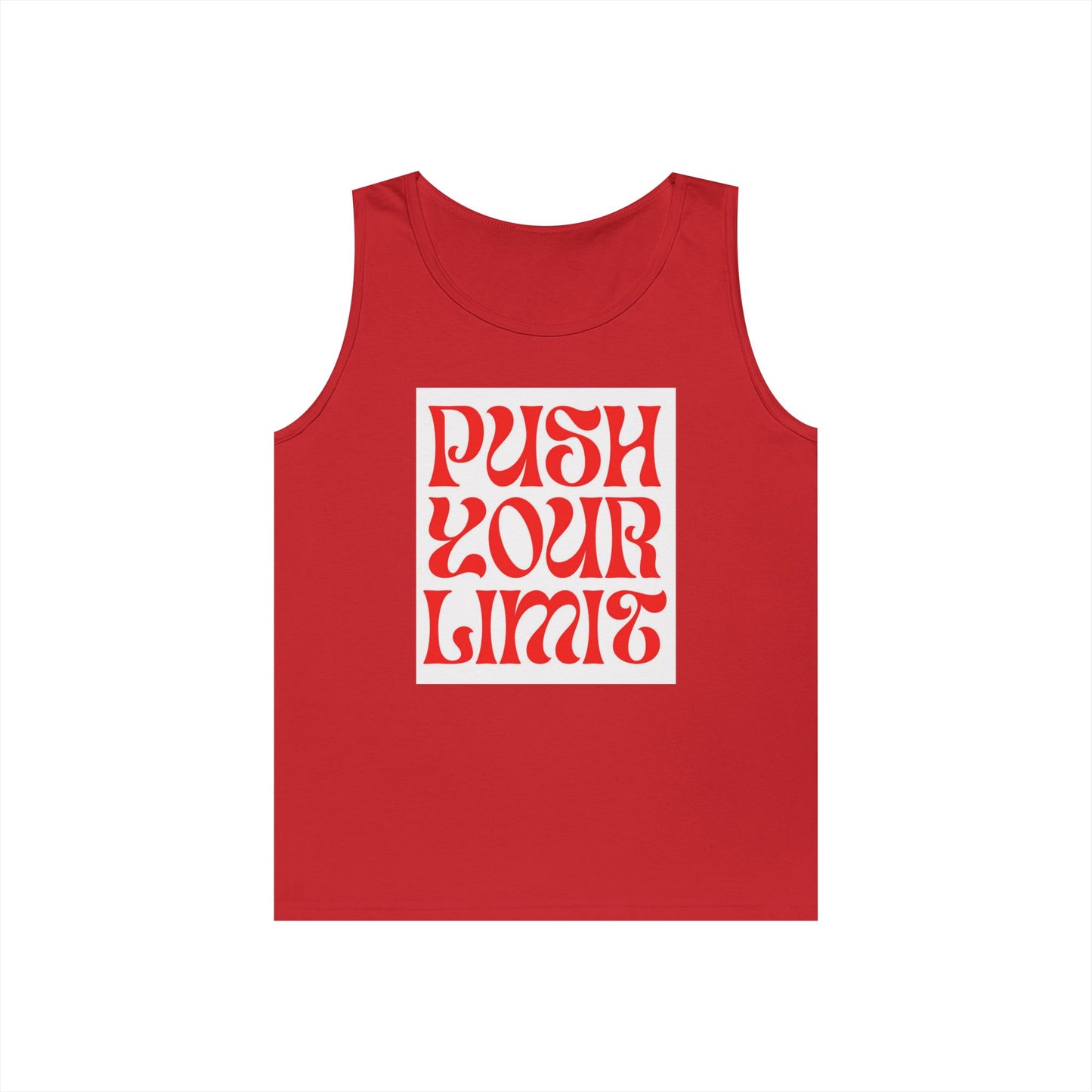 Push Your Limits Tank Top — Retro Motivational Fitness Shirt