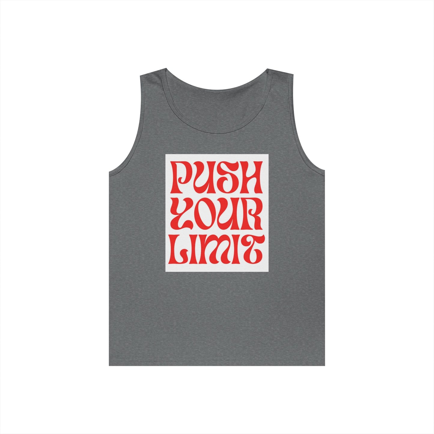 Push Your Limits Tank Top — Retro Motivational Fitness Shirt