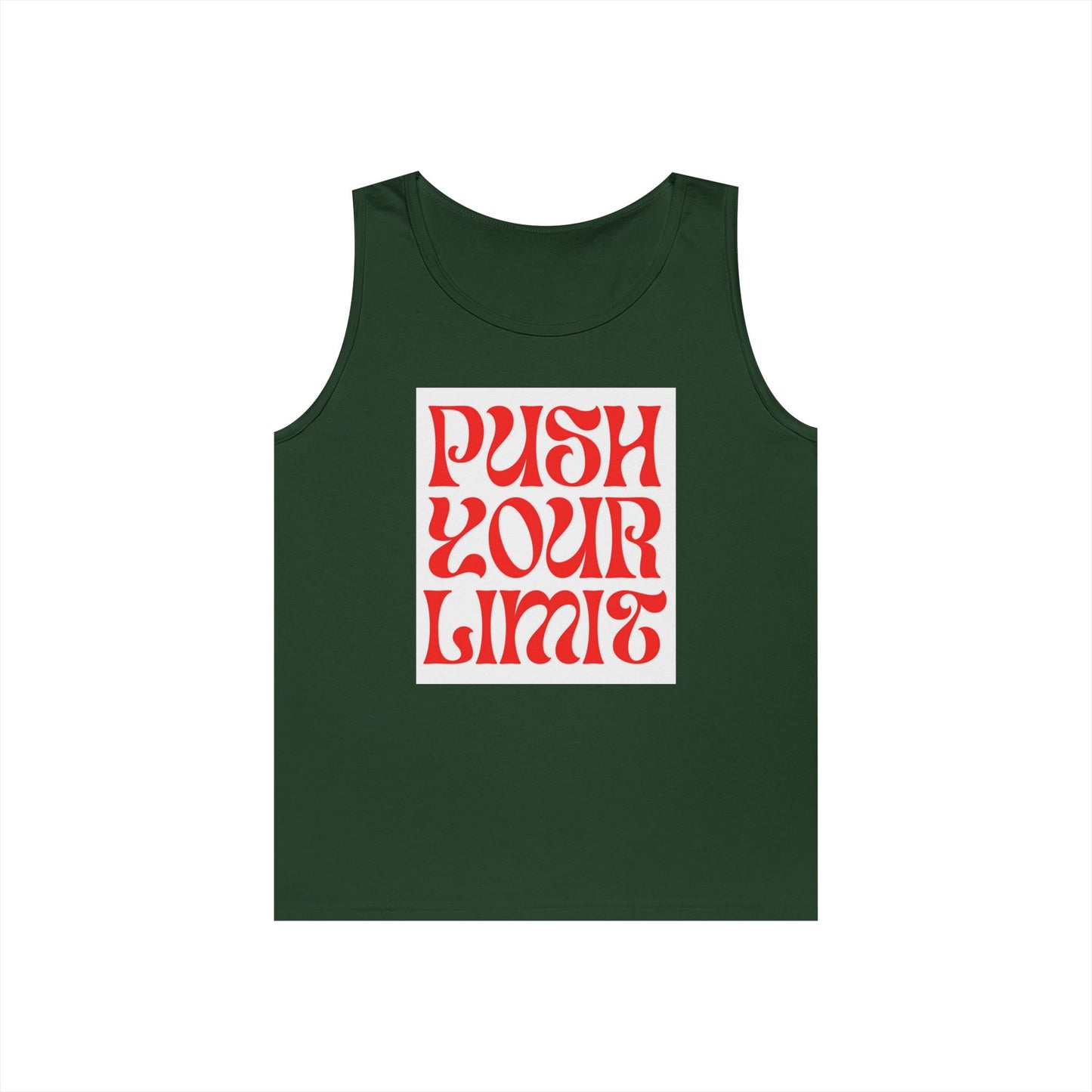 Push Your Limits Tank Top — Retro Motivational Fitness Shirt